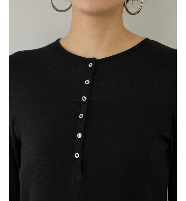 SALON adam et rope'「smile cotton ヘンリーネックプルオーバー」|Tシャツ・カットソー|