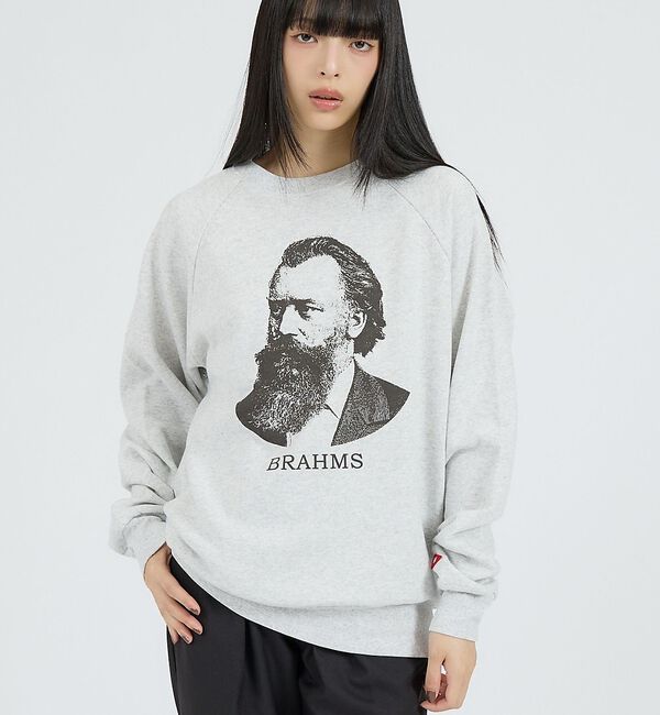 Rouge vif「【Healthknit/ヘルスニット】クラシックスウェット クルーネック長袖/ベ」|スウェット・ジャージ|グレー系その他2