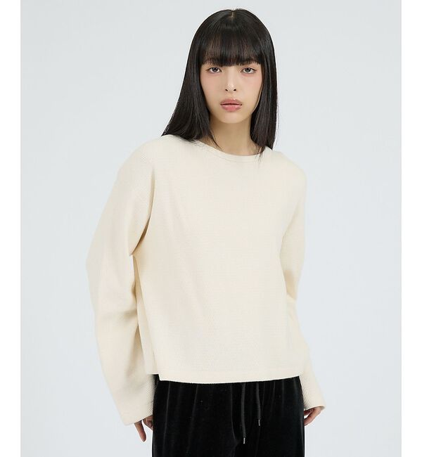 Rouge vif「【Healthknit/ヘルスニット】サーマルキング ハニカムクロップドクルー/」|Tシャツ・カットソー|
