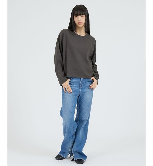 Rouge vif「【Healthknit/ヘルスニット】サーマルキング ハニカムクロップドクルー/」|Tシャツ・カットソー|