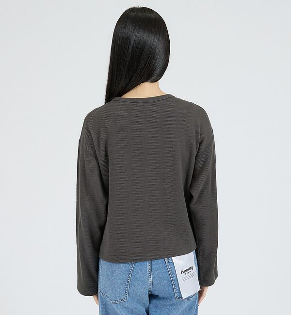 Rouge vif「【Healthknit/ヘルスニット】サーマルキング ハニカムクロップドクルー/」|Tシャツ・カットソー|