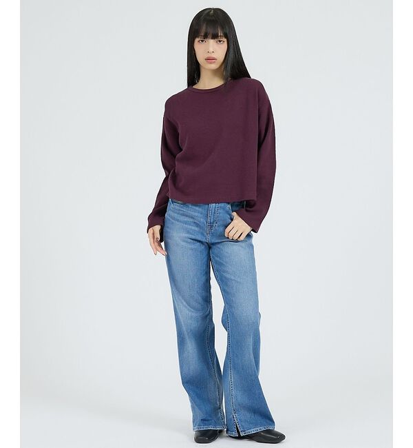 Rouge vif「【Healthknit/ヘルスニット】サーマルキング ハニカムクロップドクルー/」|Tシャツ・カットソー|