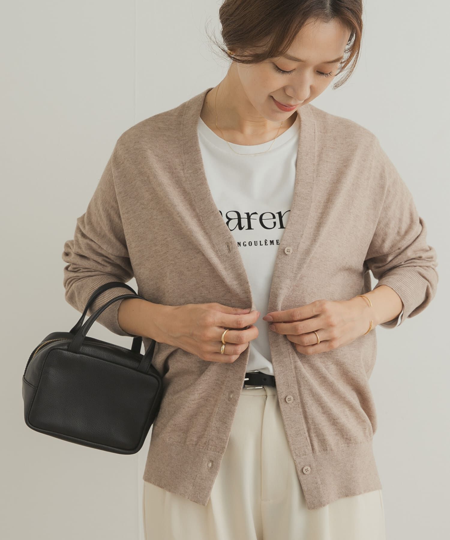 URBAN RESEARCH DOORS「Vネックソフトニットカーディガン」|ニット・セーター|