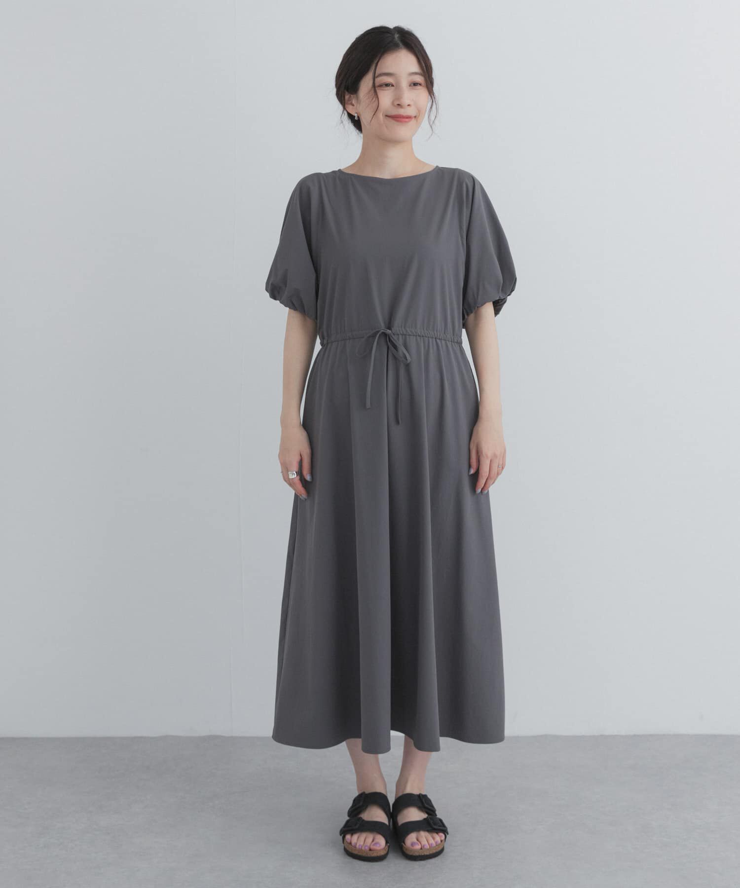 URBAN RESEARCH DOORS「撥水ウエストドロストワンピース」|ワンピース|
