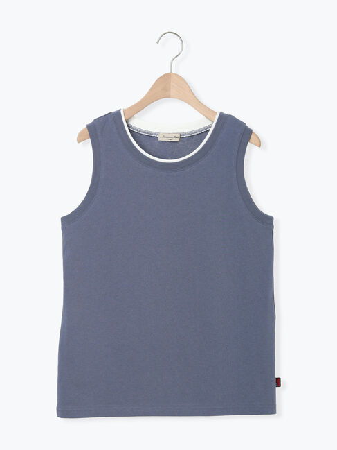Samansa Mos2「【USAコットン】レイヤード風ノースリ」|Tシャツ・カットソー|