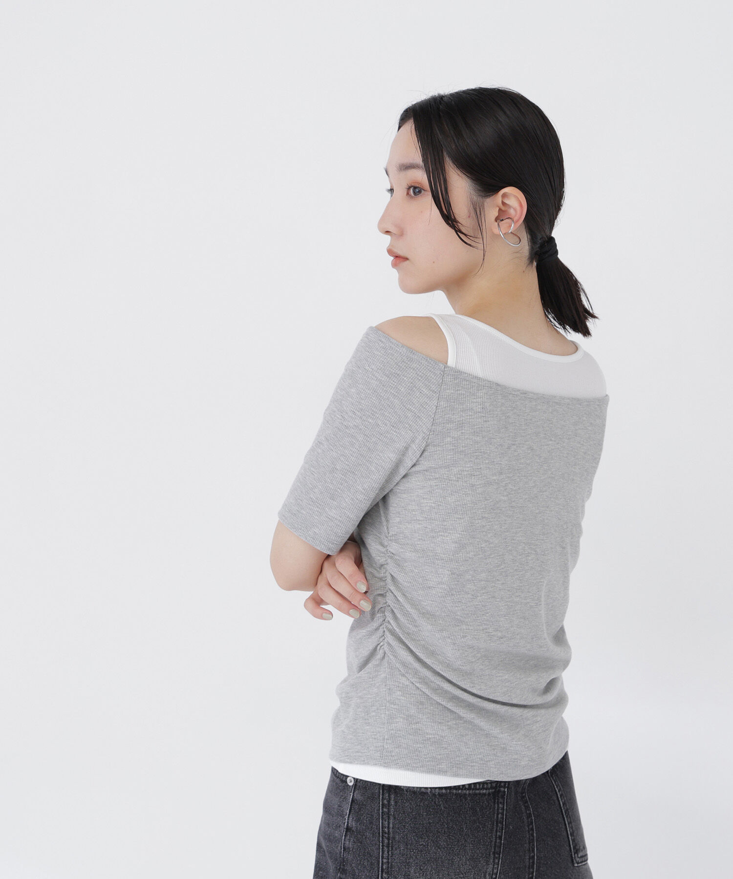  「レイヤードライクカットソー」|Tシャツ・カットソー|