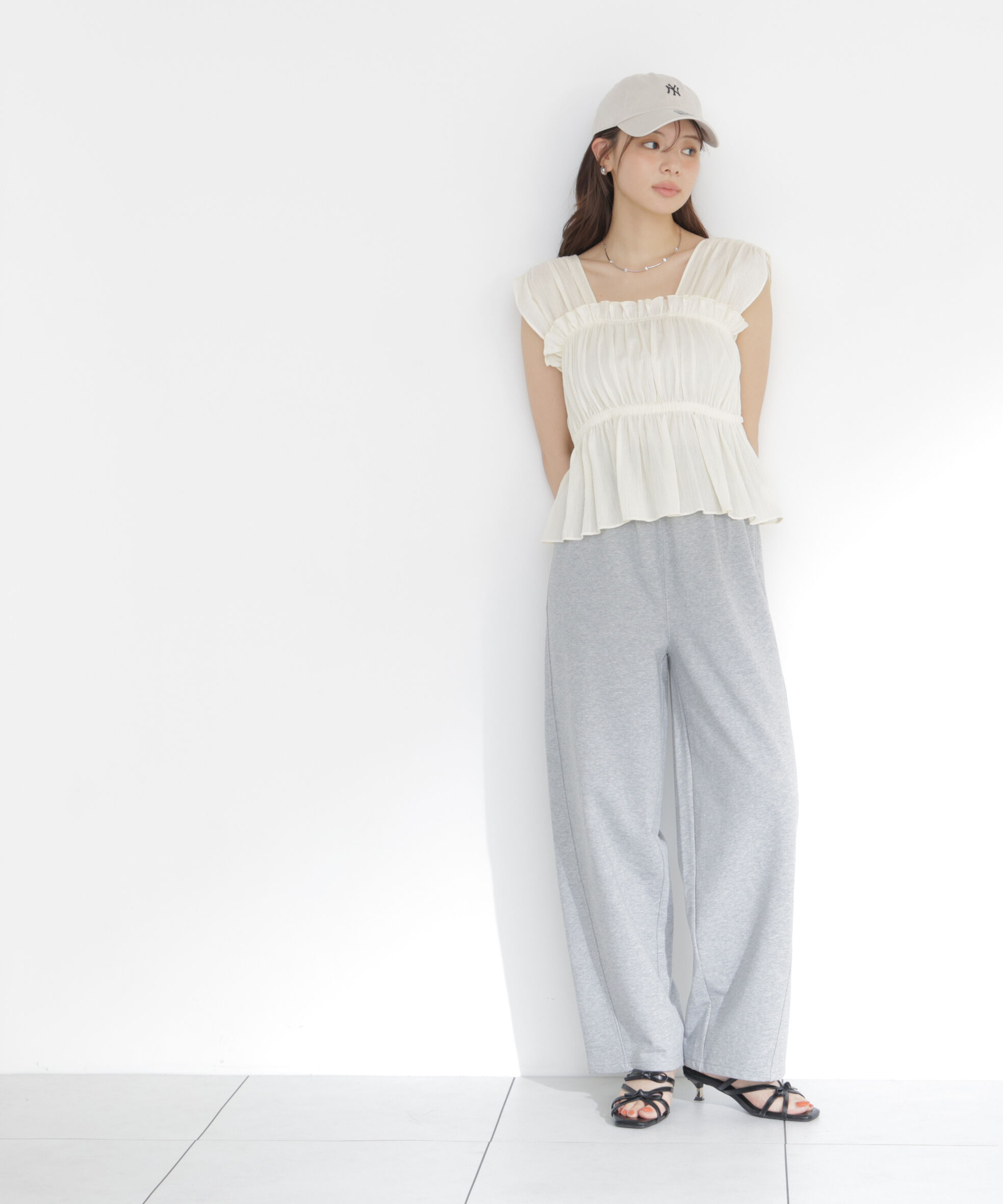 PROPORTION BODY DRESSING「＜EDIT COLOGNE＞裏毛ルーズパンツ」|その他|トップグレー1
