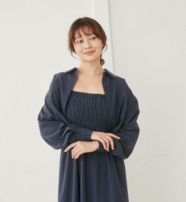 archives「ショートシャツ&times;シャーリングキャミワンピースＳＥＴ」|ワンピース|