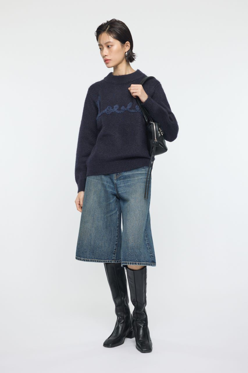 MOUSSY「BACK RIBBON セーター」|ニット・セーター|