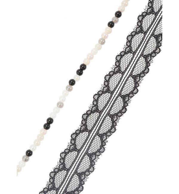EVRIS「COLOR STONE LACE CHOKERネックレス」|ネックレス|