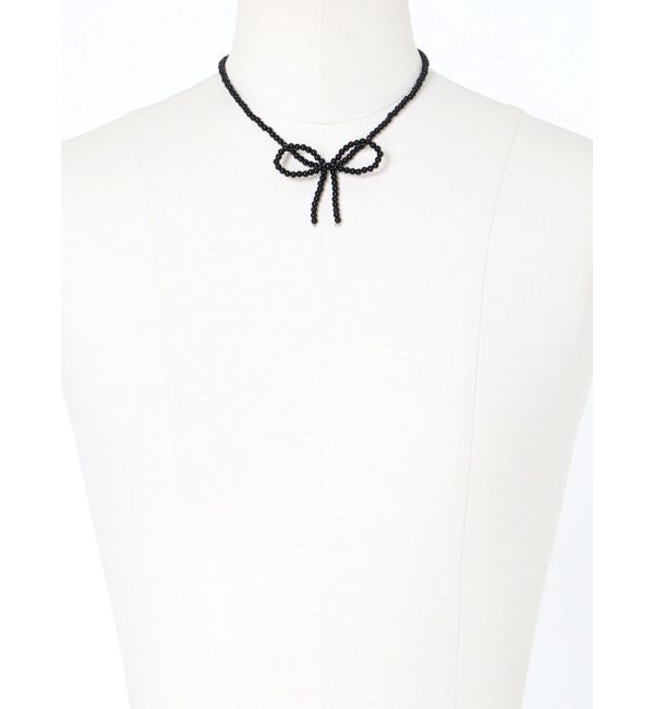 EVRIS「PEARL RIBBON CHOKER」|ネックレス|