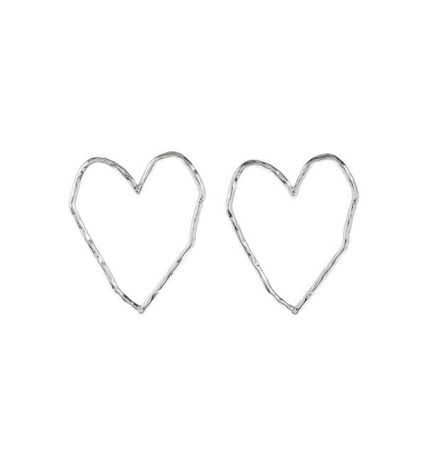 EVRIS「HEART MOTIF BIGピアス」|ピアス|シルバー