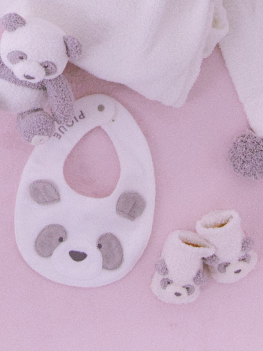 GELATO PIQUE KIDS & BABY「【ラッピング済み】【BABY】パウダーアニマルおくるみ&スタイセット BOX付き」|その他ベビー用品|