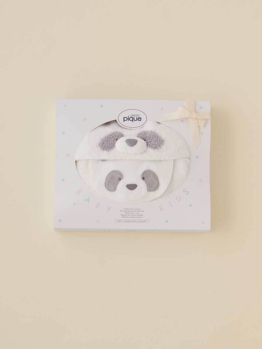 GELATO PIQUE KIDS & BABY「【ラッピング済み】【BABY】パウダーアニマルおくるみ&スタイセット BOX付き」|その他ベビー用品|
