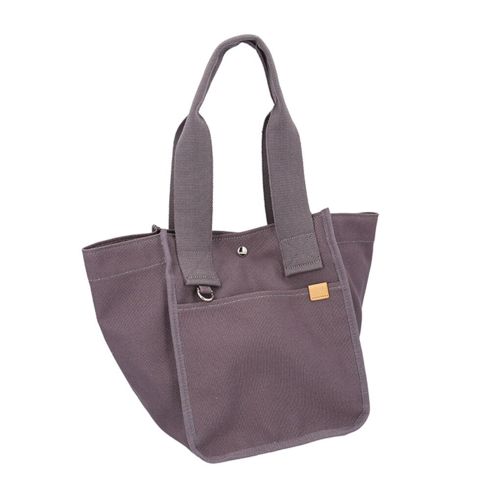 BACKYARD FAMILY「dot&stripe トート キャンバス 通販 トートバッグ トートバック キャンバスバッグ」|トートバッグ|グレー1
