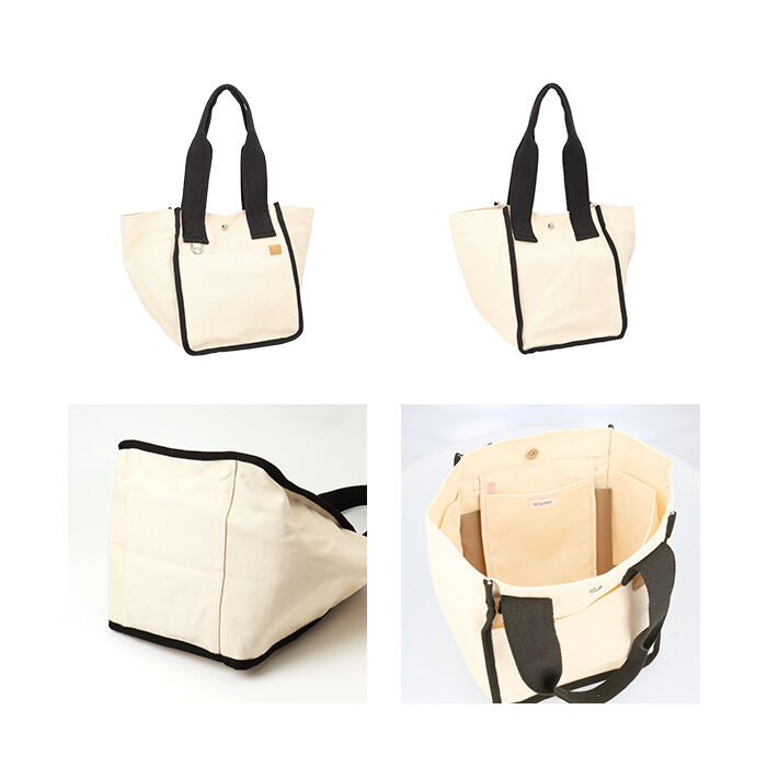 BACKYARD FAMILY「dot&stripe トート キャンバス 通販 トートバッグ トートバック キャンバスバッグ」|トートバッグ|