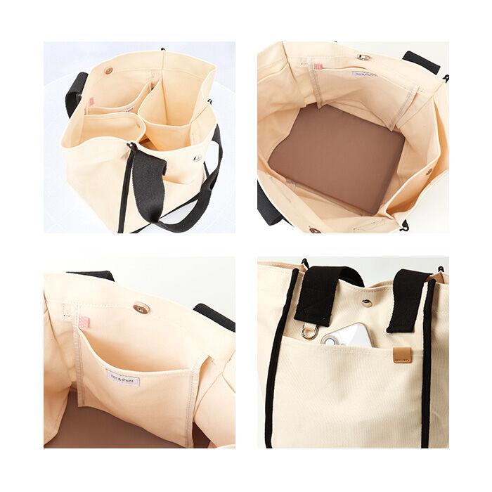 BACKYARD FAMILY「dot&stripe トート キャンバス 通販 トートバッグ トートバック キャンバスバッグ」|トートバッグ|