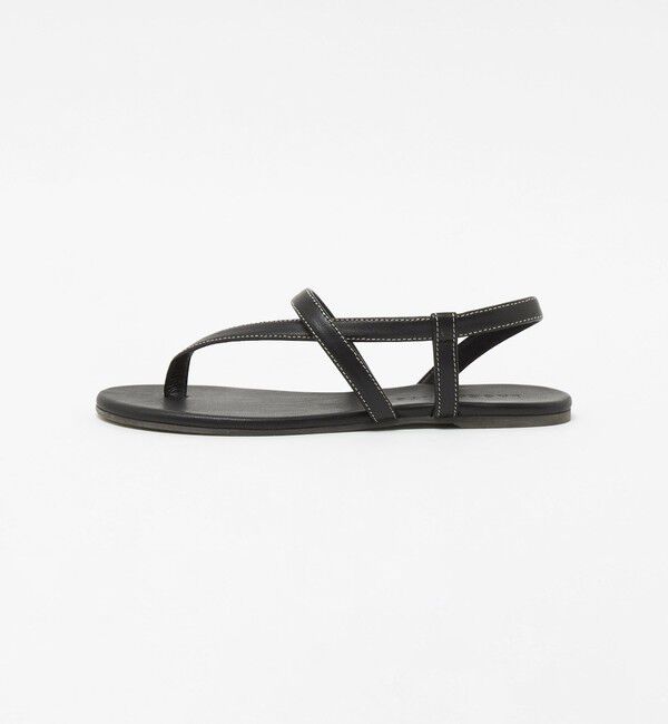 EMMEL REFINES「＜LAOCOONTE＞ステッチ フラット サンダル＜ Select by EMMEL REFINES ＞」|サンダル|BLACK