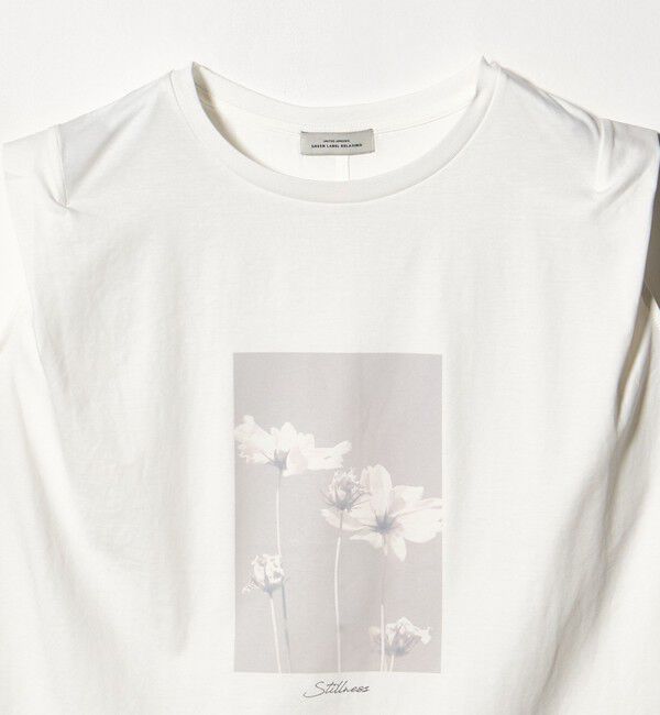 UNITED ARROWS green label relaxing「フォトプリント フレンチスリーブ Tシャツ 接触冷感」|Tシャツ・カットソー|