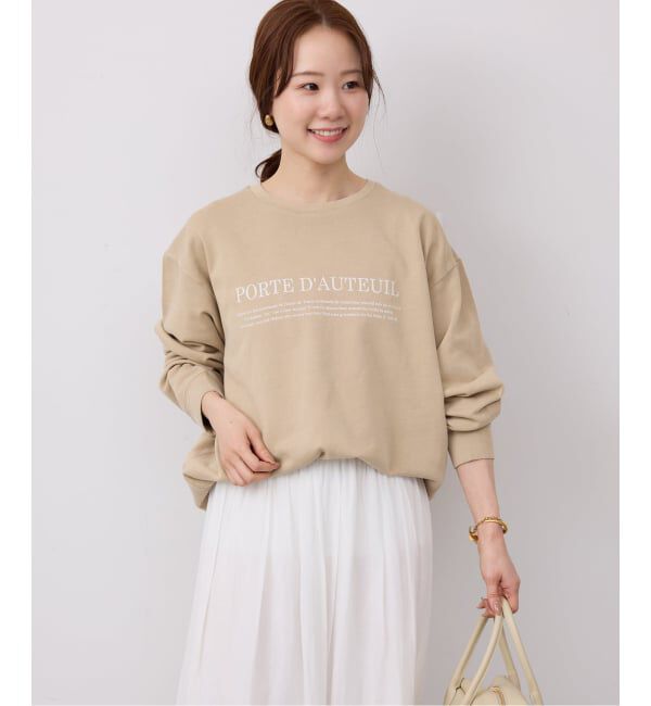 SLOBE IENA「フラッフィーテリービンテージロゴ ロングスリーブ TEE」|スウェット・ジャージ|