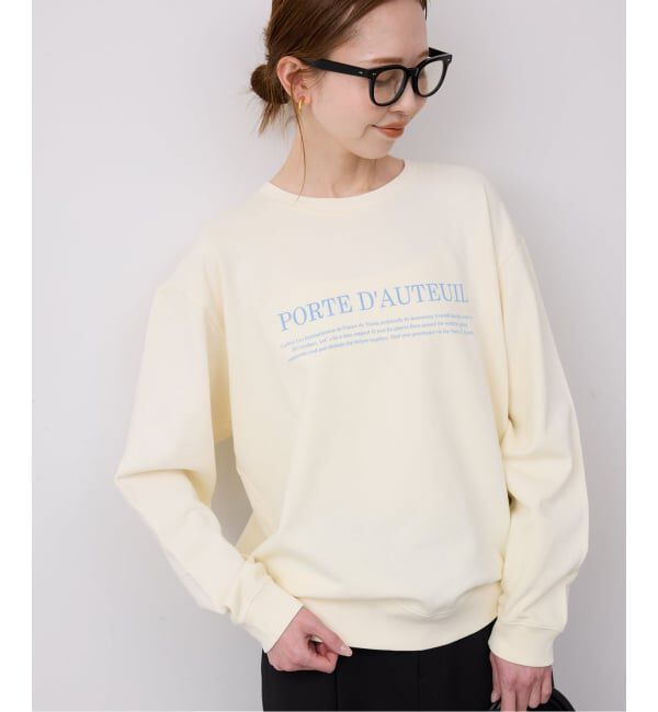 SLOBE IENA「フラッフィーテリービンテージロゴ ロングスリーブ TEE」|スウェット・ジャージ|イエロー