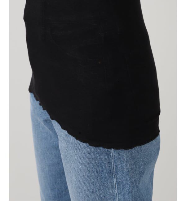 IENA LA BOUCLE「《追加2》seamless basic. シームレスベーシック Flounce タンクトップ」|タンクトップ|