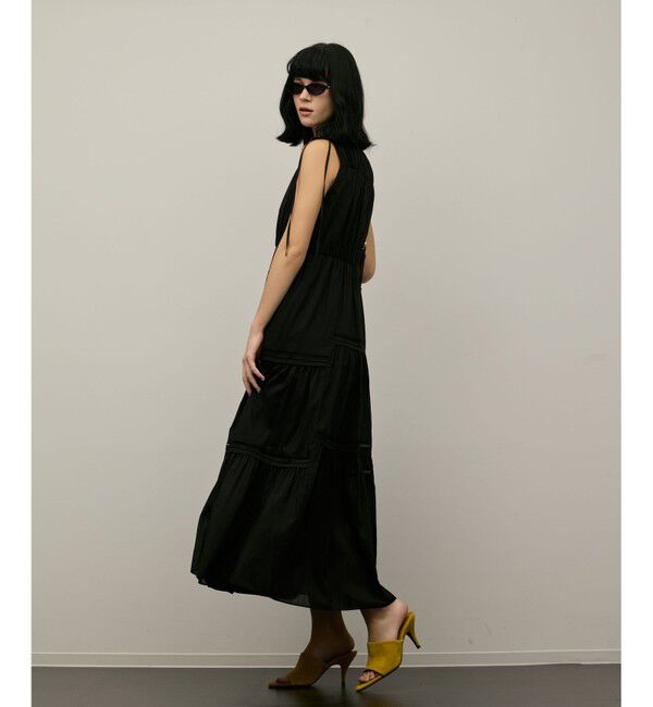 GRACE CONTINENTAL「コットンシルクティアードワンピース」|ワンピース|