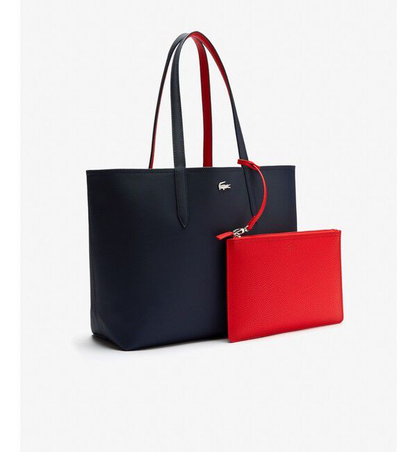 LACOSTE「ANNA 2WAY リバーシブル トートバッグ / クラッチバッグ付き」|トートバッグ|