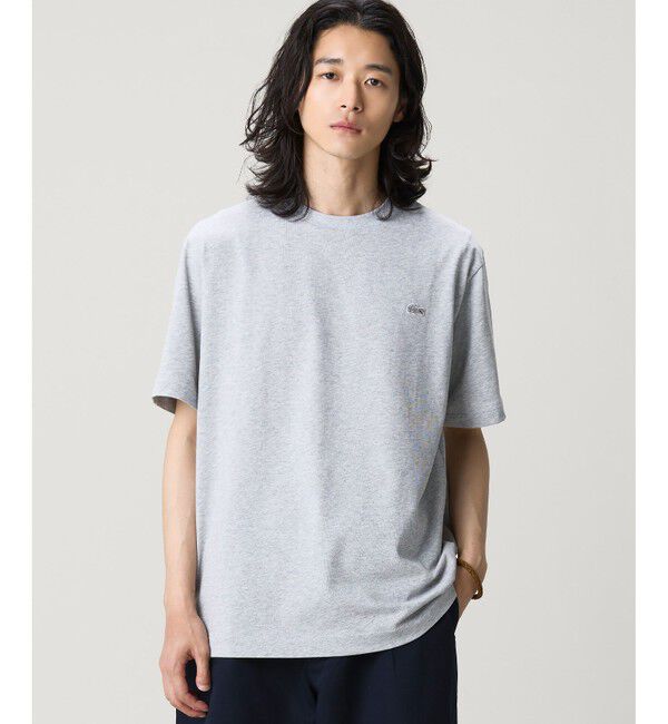 LACOSTE「アウトラインクロッククルーネック半袖Tシャツ」|Tシャツ・カットソー|