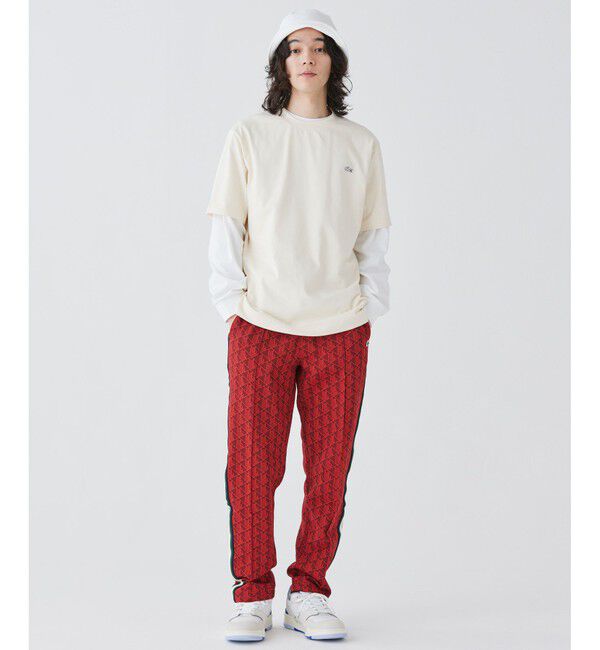 LACOSTE「アウトラインクロッククルーネック半袖Tシャツ」|Tシャツ・カットソー|