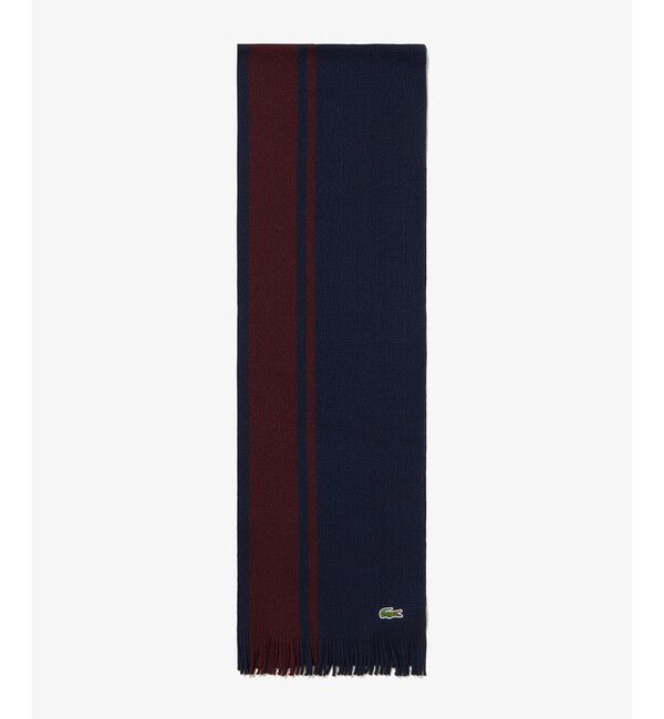 LACOSTE「ラッセルニットストライプマフラー」|マフラー|