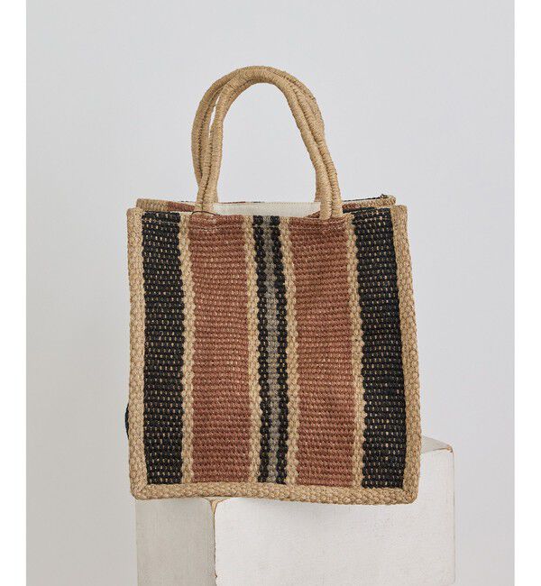 SALON adam et rope'「【MAISON BENGAL（メゾンベンガル）】Small Jute BoxTote」|トートバッグ|