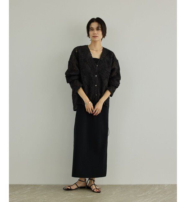 SALON adam et rope'「スクエアネックナローワンピース」|ワンピース|