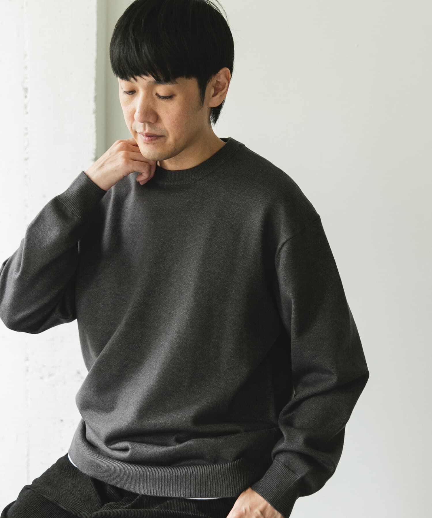 URBAN RESEARCH DOORS「『仁村紗和さん着用』『UR TECH 200日ニット』クルーネック」|ニット・セーター|
