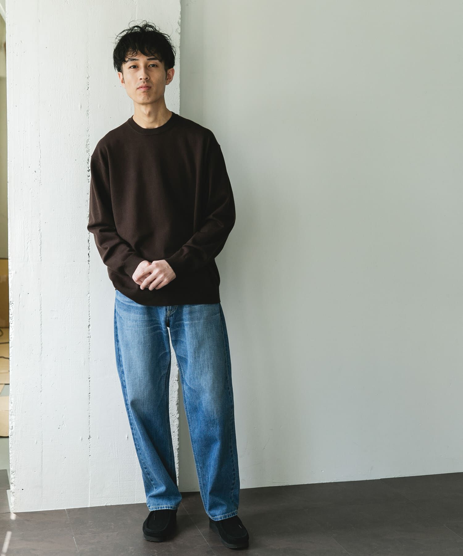 URBAN RESEARCH DOORS「『仁村紗和さん着用』『UR TECH 200日ニット』クルーネック」|ニット・セーター|