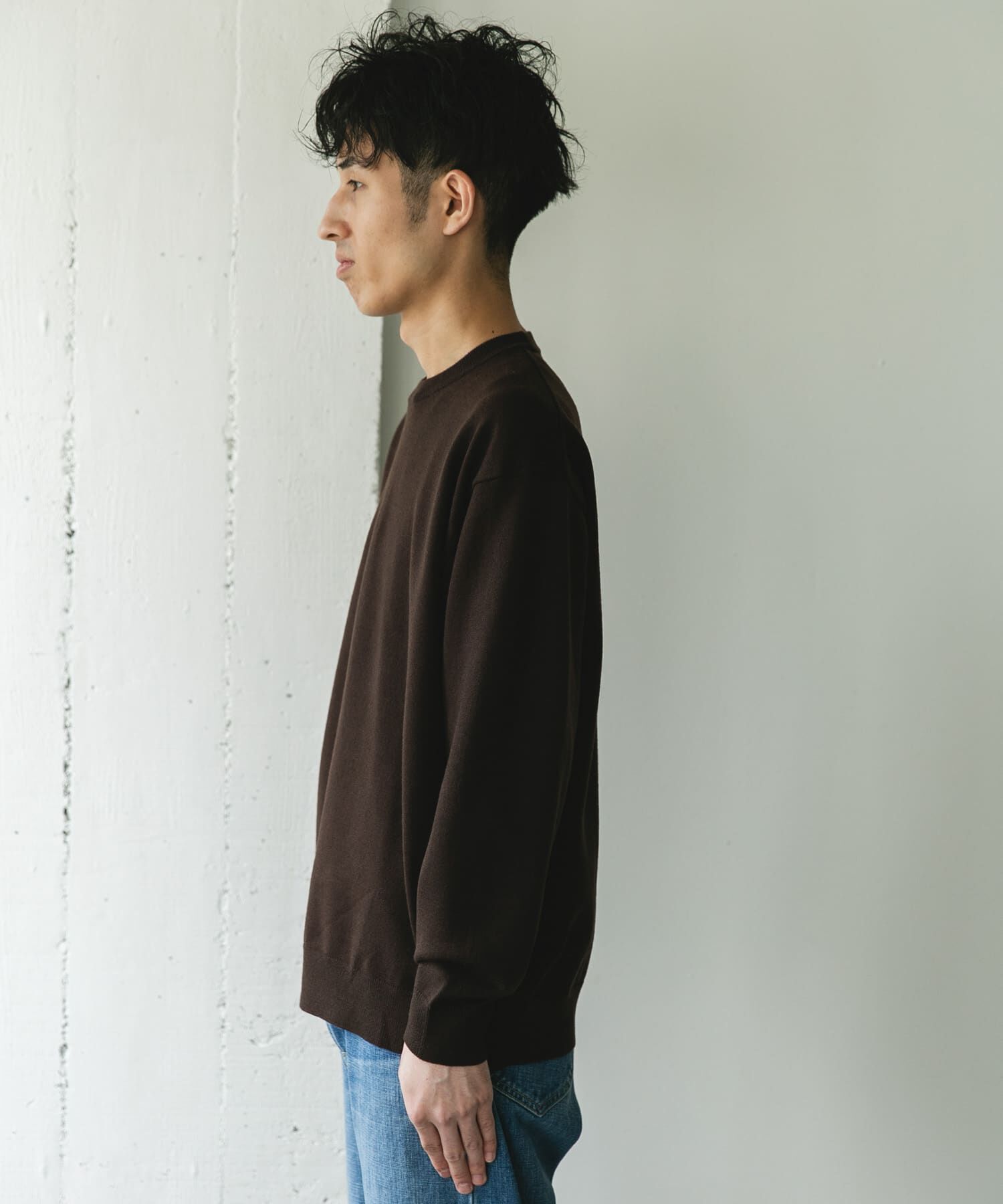 URBAN RESEARCH DOORS「『仁村紗和さん着用』『UR TECH 200日ニット』クルーネック」|ニット・セーター|