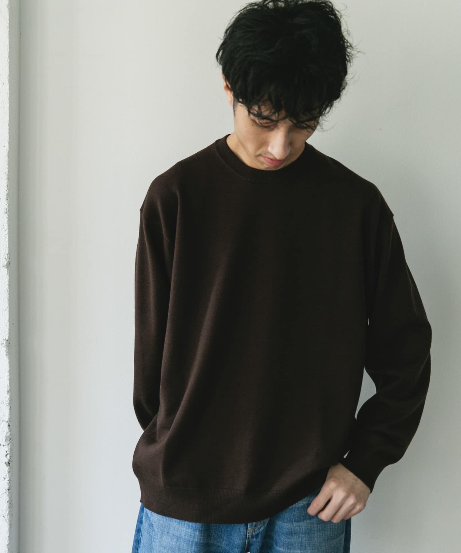 URBAN RESEARCH DOORS「『仁村紗和さん着用』『UR TECH 200日ニット』クルーネック」|ニット・セーター|