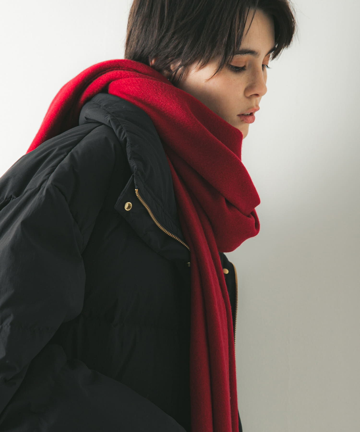 URBAN RESEARCH「ウールカシミヤストール」|ストール|レッド