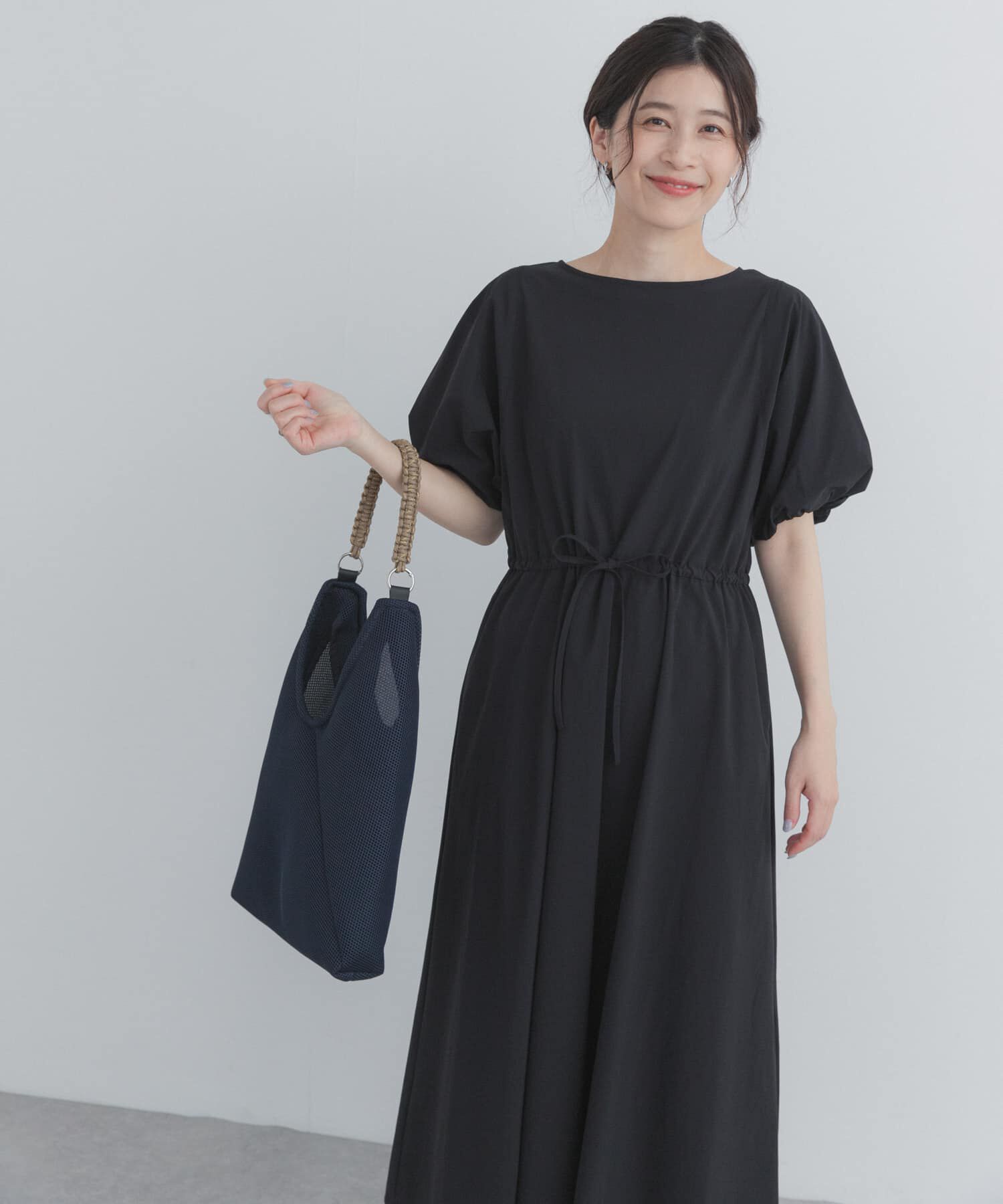 URBAN RESEARCH DOORS「撥水ウエストドロストワンピース」|ワンピース|
