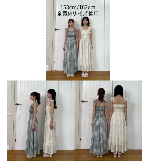  「ショルダーフリルキャミワンピース」|ワンピース|