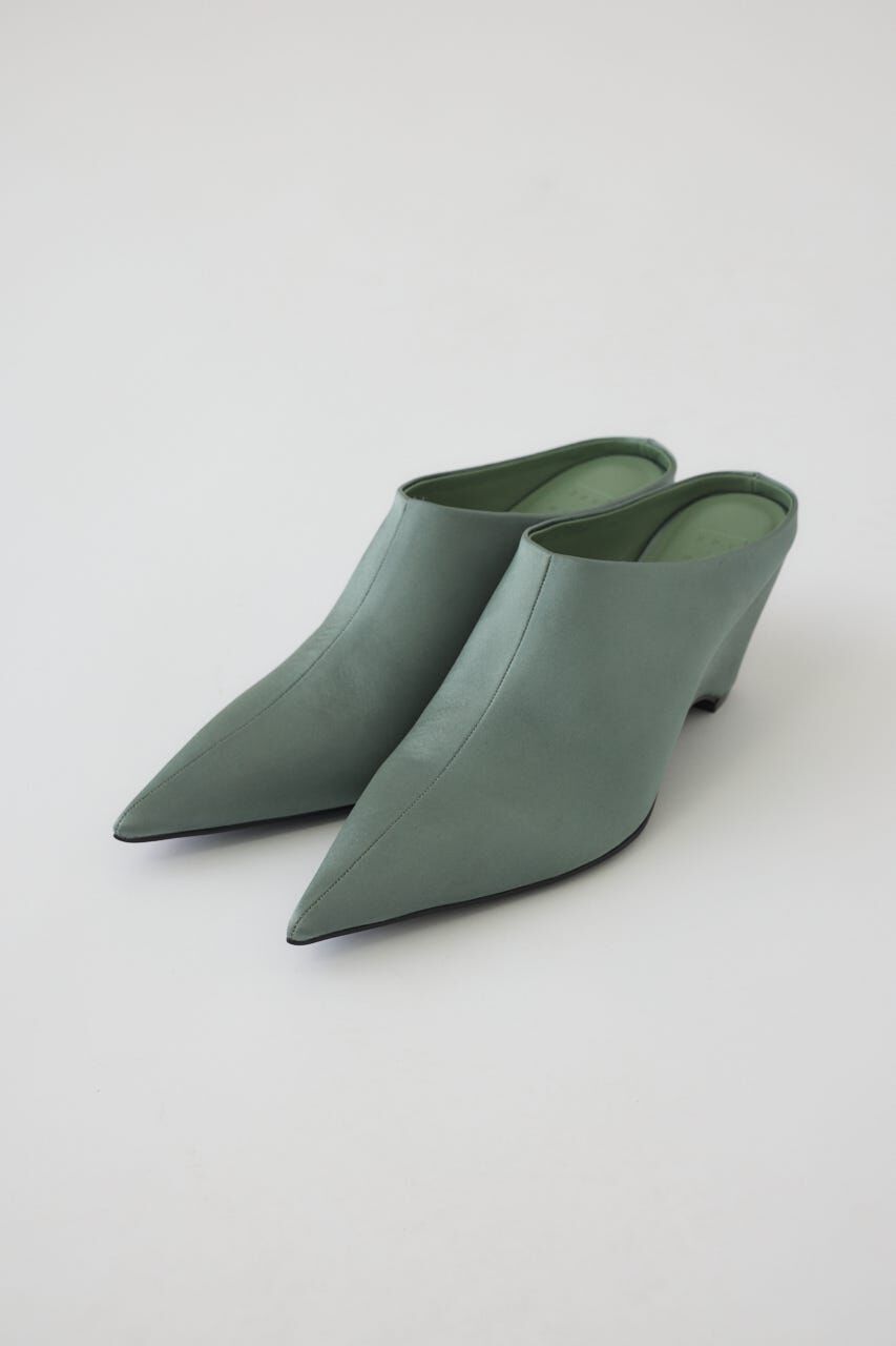 RIM.ARK 「Pointed satin mule」|サンダル|