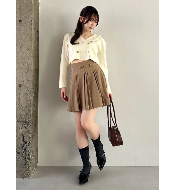 dazzlin「【POLO BCSコラボ】ベルトツキハイウエストプリーツミニスカート」|スカート|