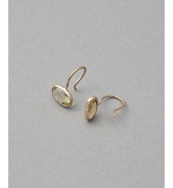 ete「[デュー] K18RBG シャンパンクォーツ ピアス」|ピアス|