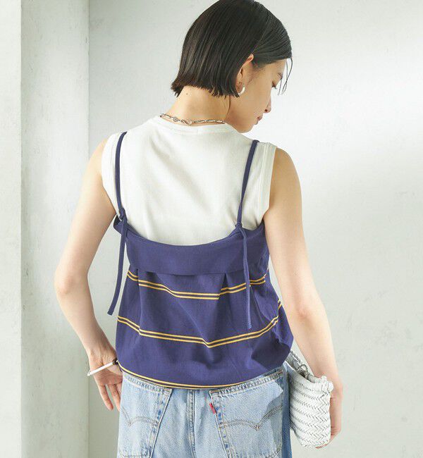 SHIPS for women「《予約》【SHIPS別注】crinkle crinkle crinkle:〈洗濯機可能〉POLO CAMI」|キャミソール|
