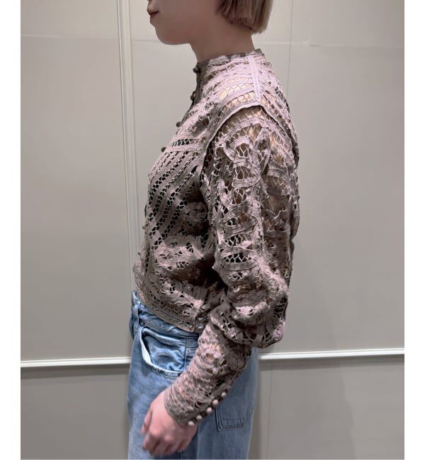 IENA LA BOUCLE「《追加》IENA LA BOUCLE バテンレースブラウス」|シャツ・ブラウス|