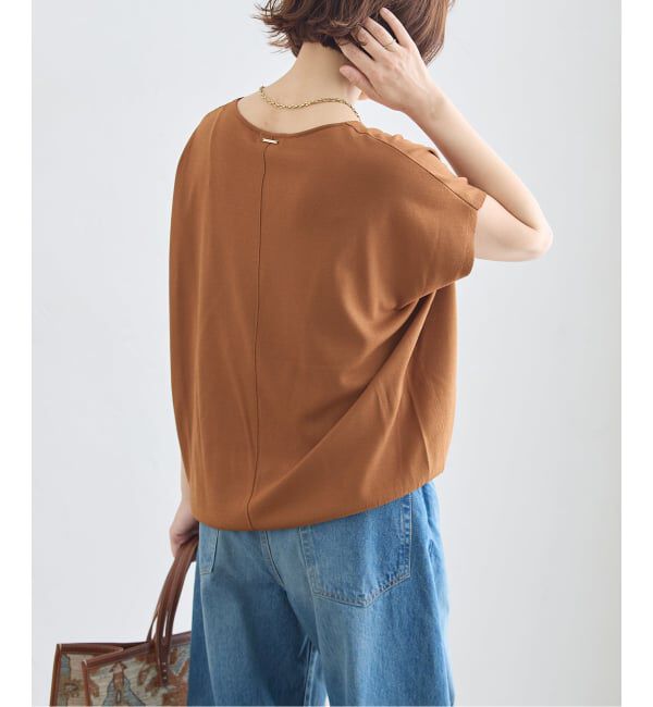 journal standard L'essage「《接触冷感/ 手洗い可能》クールタッチVネックプルオーバー」|ニット・セーター|