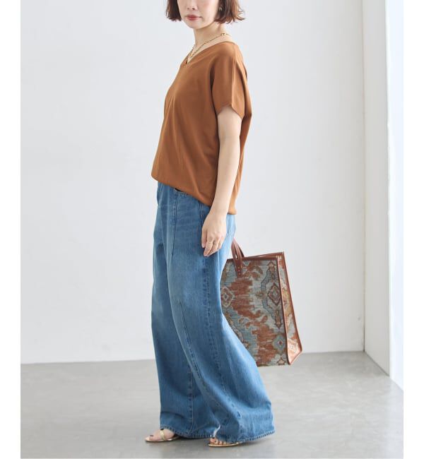 journal standard L'essage「《接触冷感/ 手洗い可能》クールタッチVネックプルオーバー」|ニット・セーター|