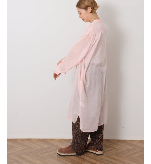 journal standard luxe「【ARMEN】BANDED COLLAR LONG SHIRT 115cm」|シャツ・ブラウス|