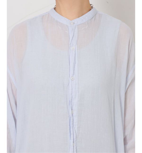 journal standard luxe「【ARMEN】BANDED COLLAR LONG SHIRT 115cm」|シャツ・ブラウス|