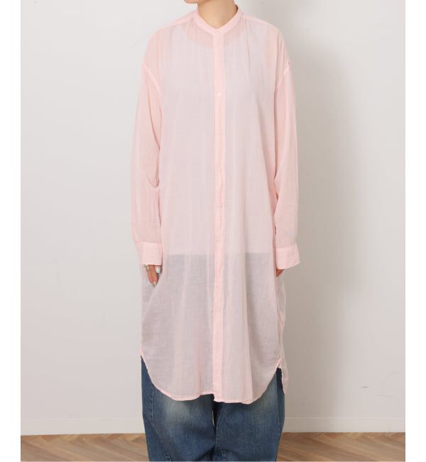 journal standard luxe「【ARMEN】BANDED COLLAR LONG SHIRT 115cm」|シャツ・ブラウス|